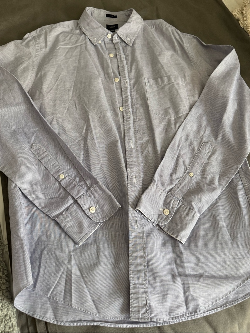 J Crew  Men's Slim Fit Light Blue Button-Down Shirt